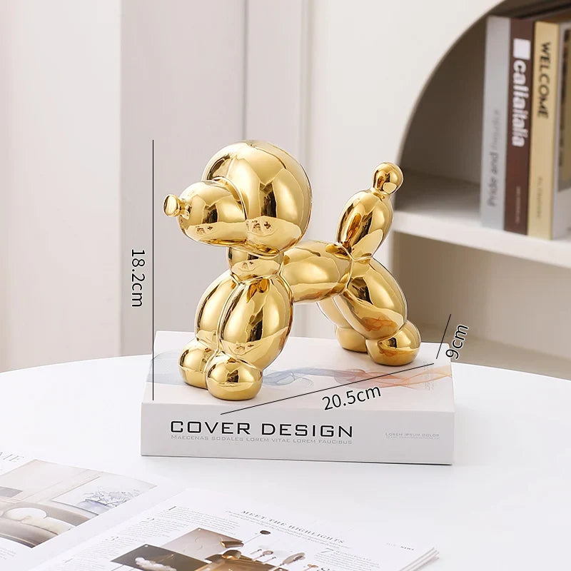 Ceramic Guest Dog Figurine Home Decor room Decoration Accessories Office Nordic Animal Decorative Sculptures  Figurines