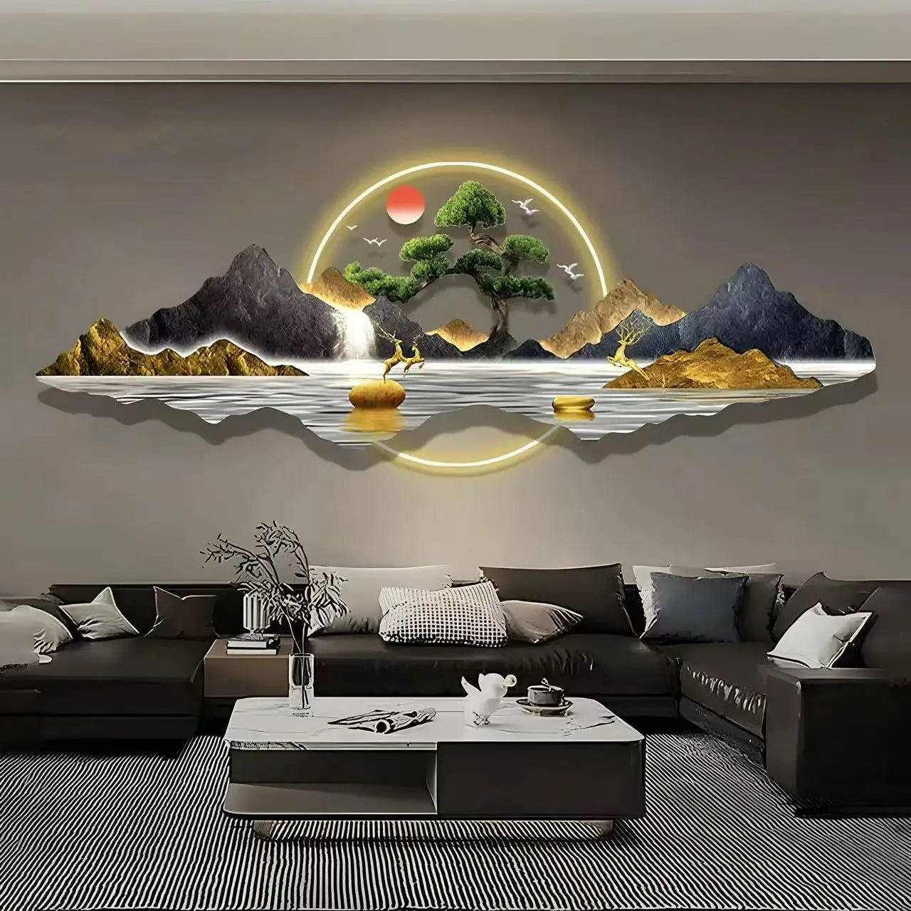 Dlight Decor Acrylic Carved LED Wall Art Light