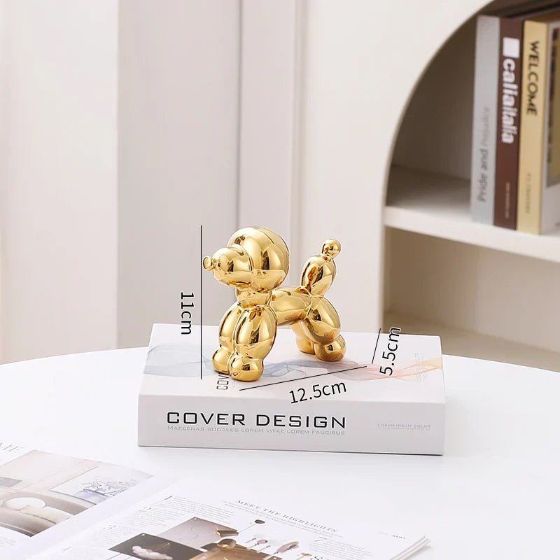 Ceramic Guest Dog Figurine Home Decor room Decoration Accessories Office Nordic Animal Decorative Sculptures  Figurines