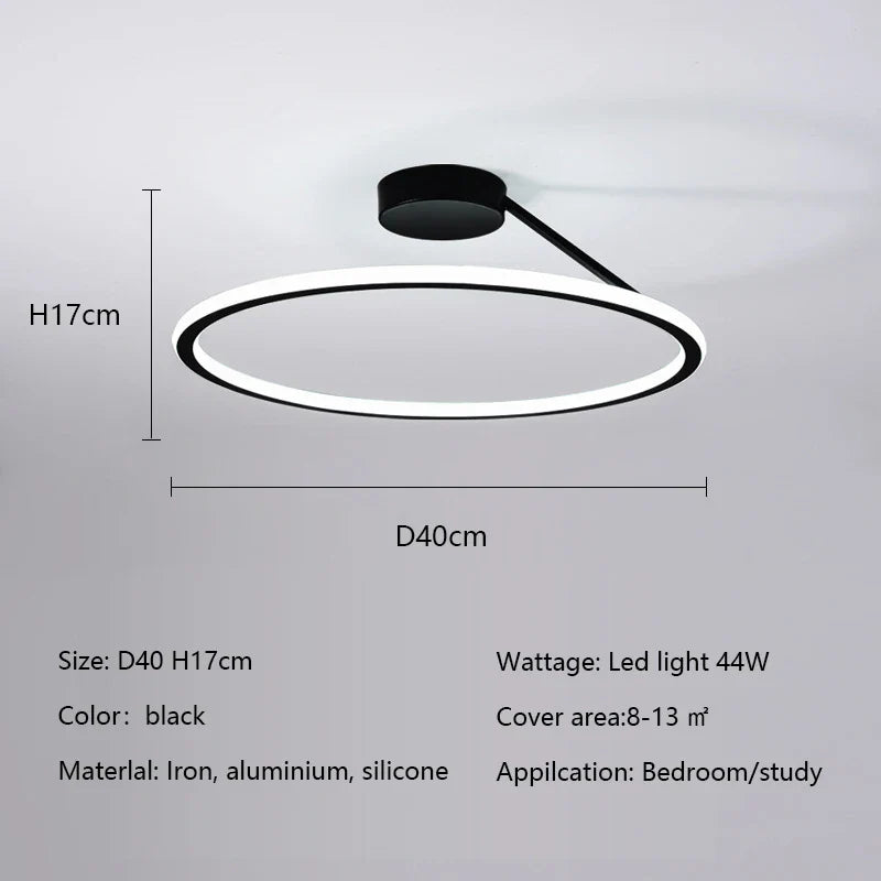 DecorBites™ Led Ceiling Chandelier Round Dimmable