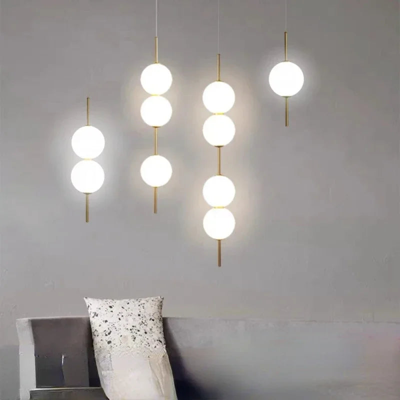 DecorBites™ Glass Ball Pendant Light Modern