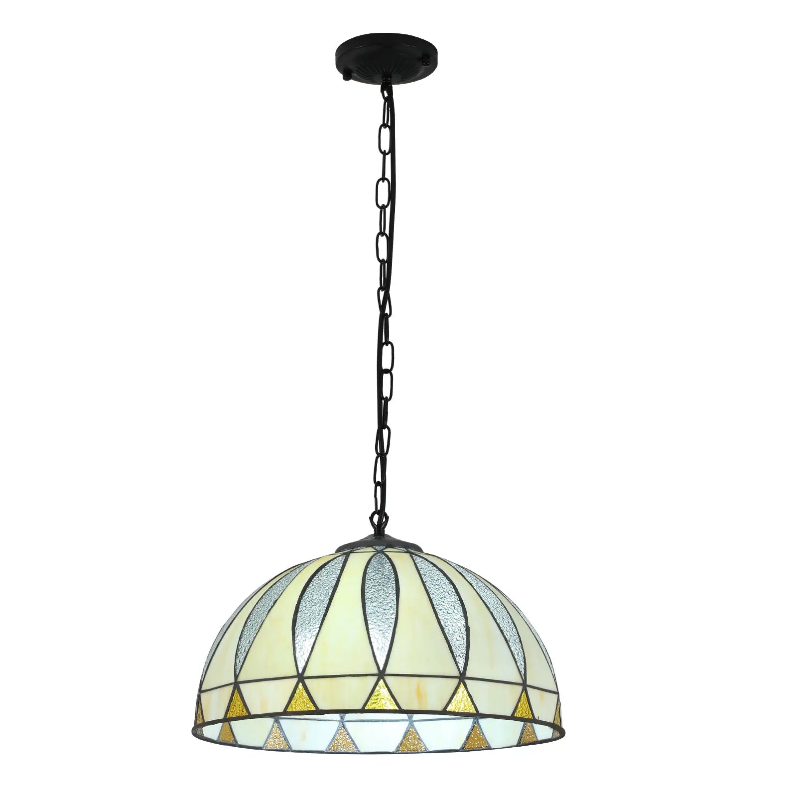 Retro Tiffany Chandelier Nibarok Stained Glass Hanging Light Mediterranean Industrial Lamps Bedroom Decor Living Room Lighting-0