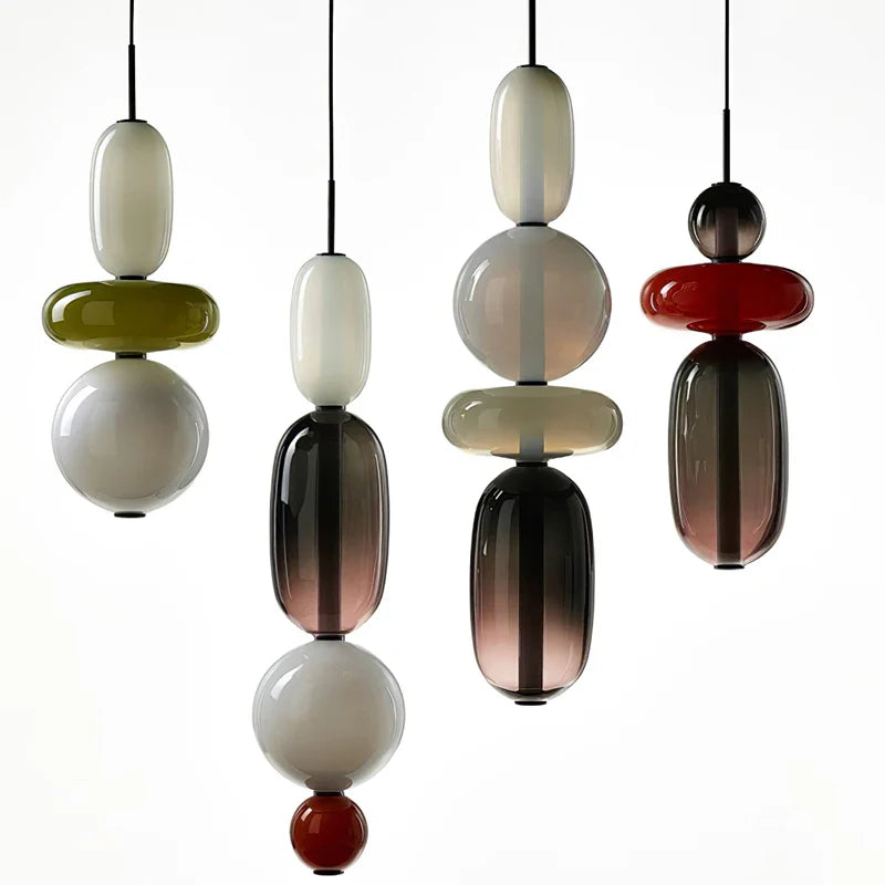 DecorBites™ Italian Glass Pendant Light Modern Chandelier