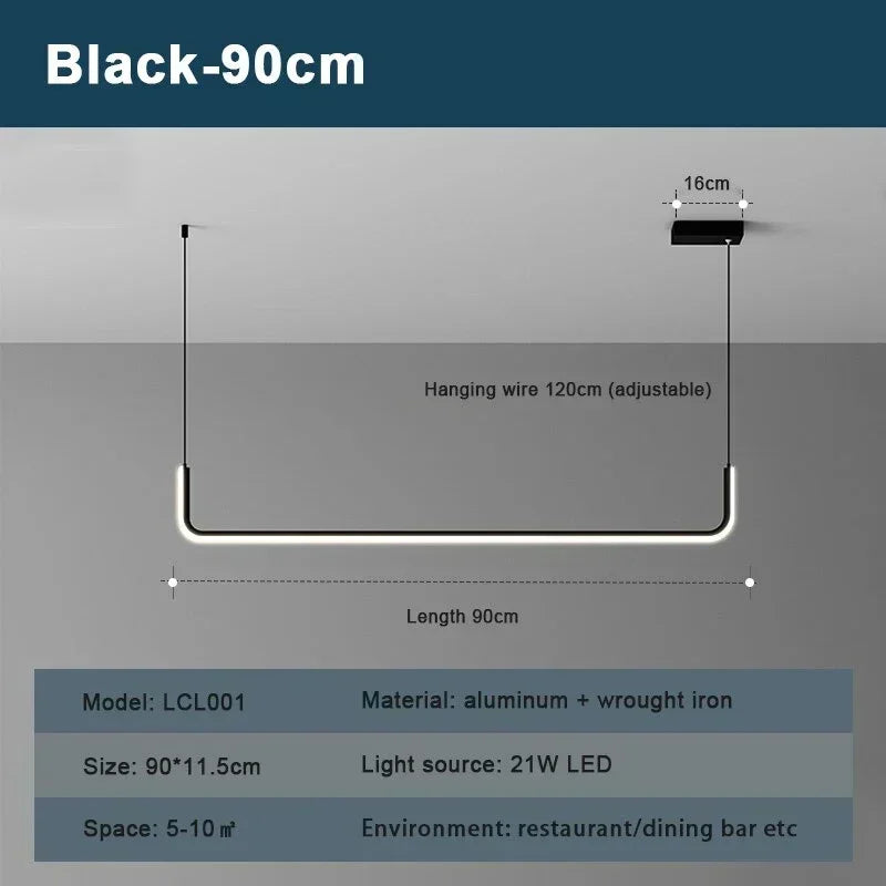 DecorBites™ LED Chandelier Gold Ceiling Light