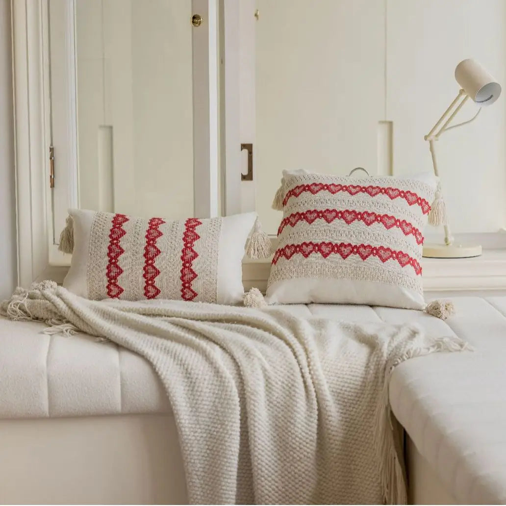 Boho Throw Pillow Cover Decorative