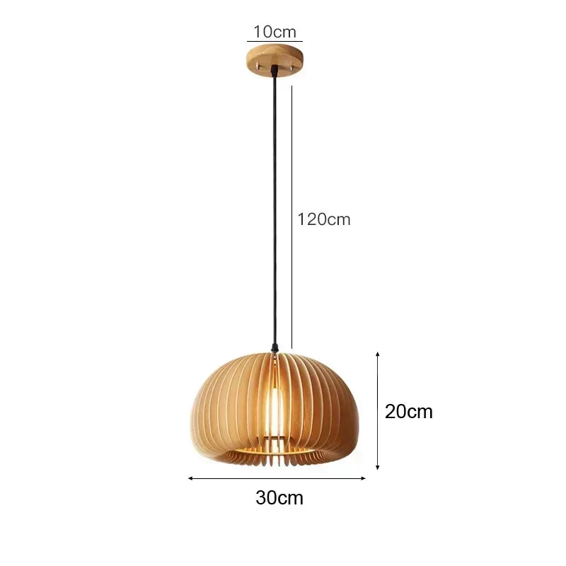 DecorBites™ Bamboo Pendant Ceiling Light Rattan