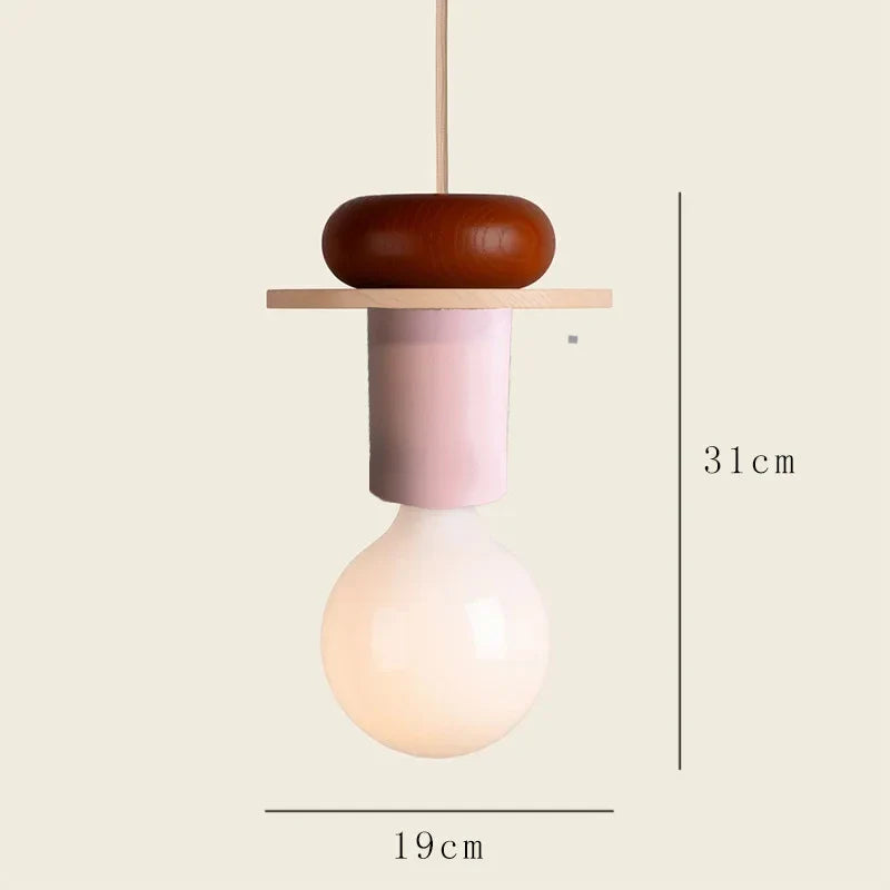 DecorBites™ Wood Pendant Light LED Chandelier