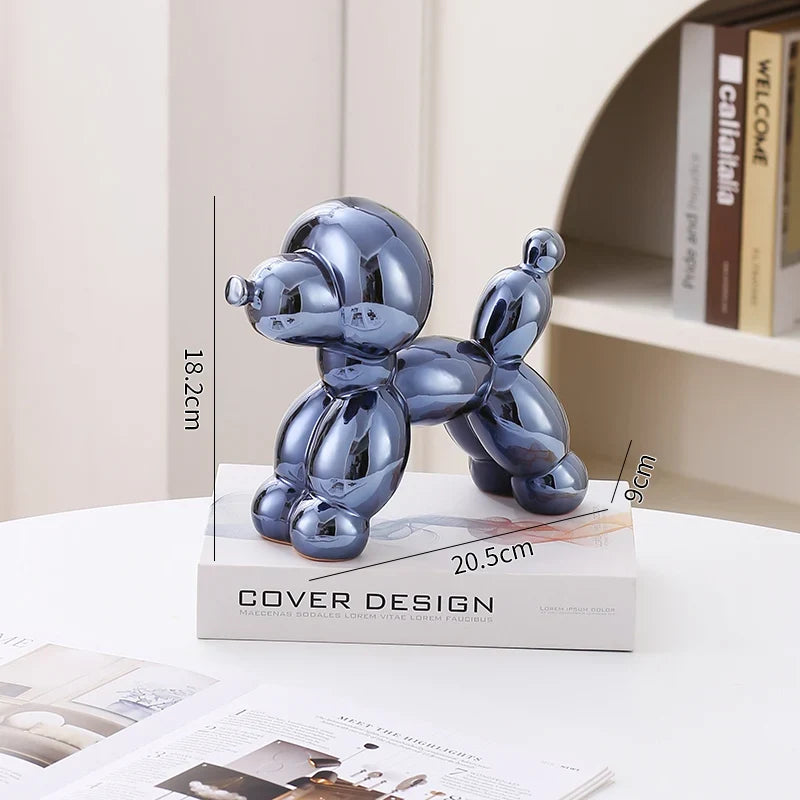 Ceramic Guest Dog Figurine Home Decor room Decoration Accessories Office Nordic Animal Decorative Sculptures  Figurines