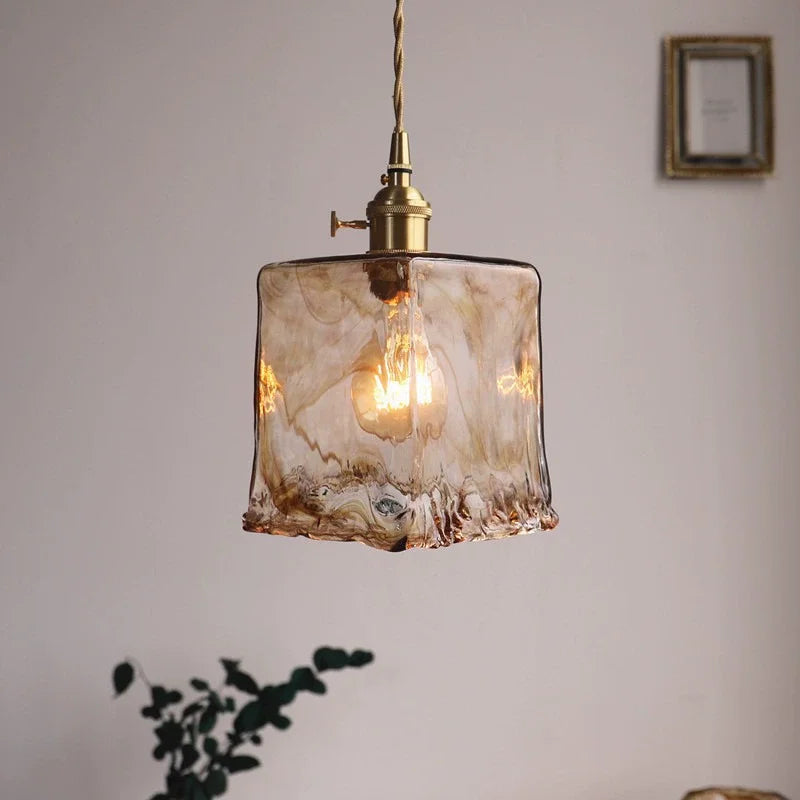 Chandelier Vintage Brass Pendant Lamp