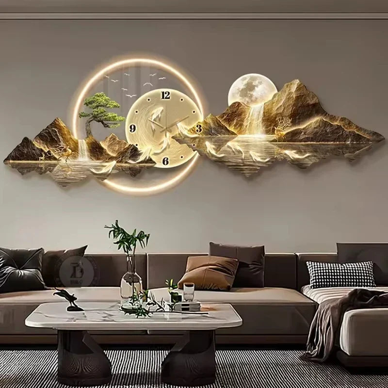 Dlight Decor Nordic Silent LED Wall Clock Light