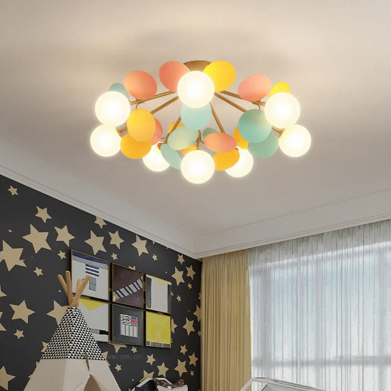 Nordic Kids Bedroom Ceiling Lamp - Modern Ceiling Light for Nursery Decor