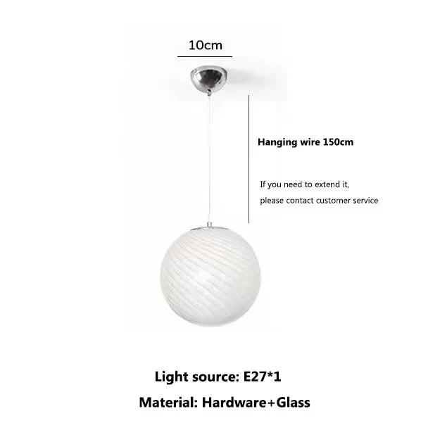 DecorBites™ Glass Pendant Light Colorful Bubble