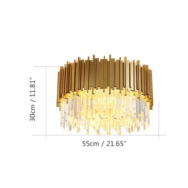 DecorBites™ Crystal Chandeliers Luxury LED Fixture