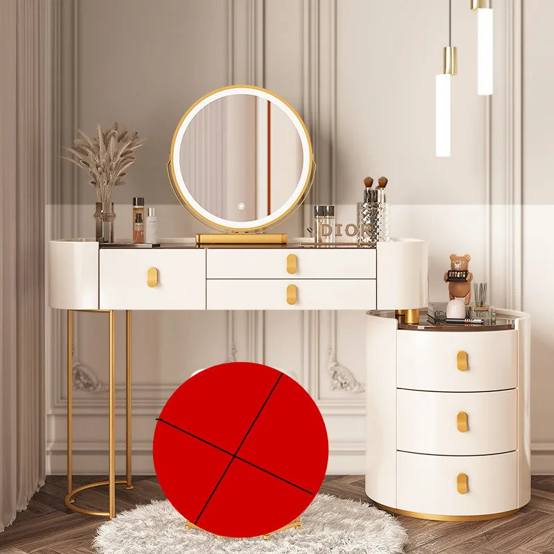 Dressing table glass desk bedroom modern makeup table wooden drawers Storage vanity chair comfortable furniture for bedroom