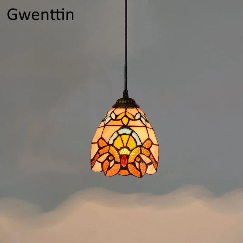Stained Glass Pendant Lamp Fixture