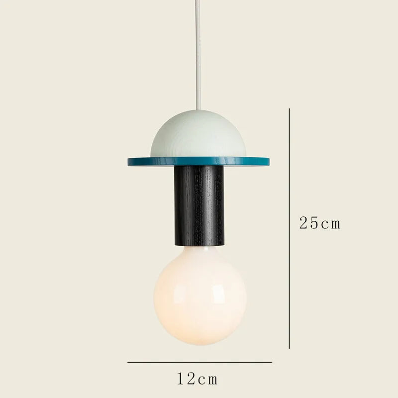 DecorBites™ Wood Pendant Light LED Chandelier