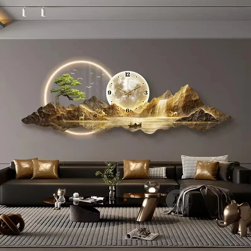 Dlight Decor Nordic Silent LED Wall Clock Light