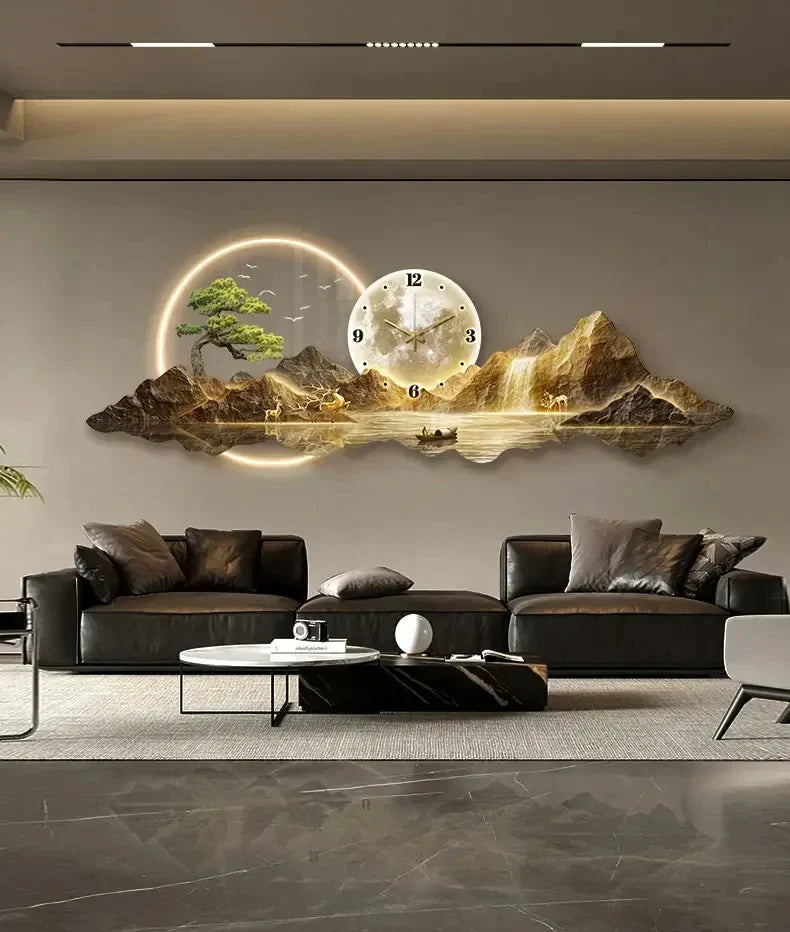 Dlight Decor Silent LED Wall Clock in Nordic Style