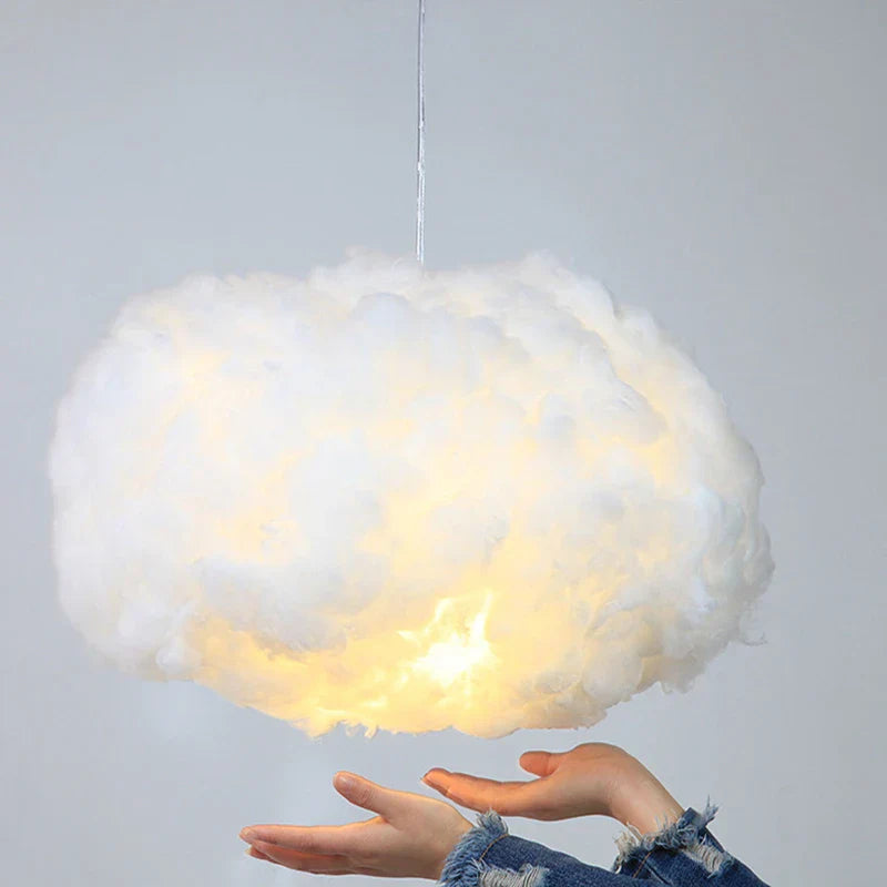 Modern Pendant Lamp - Perfect for Living Room, Bedroom, Kids' Room - LED Hanging Lighting Fixture - Stylish Cloud Suspension Chandelier Lights for Indoor Decoration