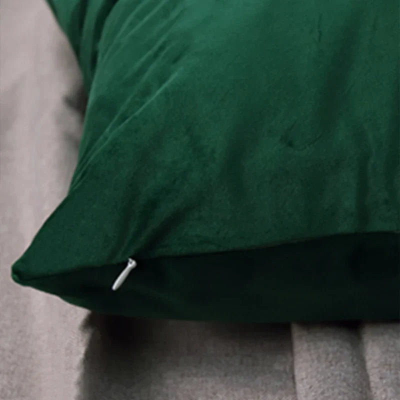 Velvet Cushion Covers Emerald Green