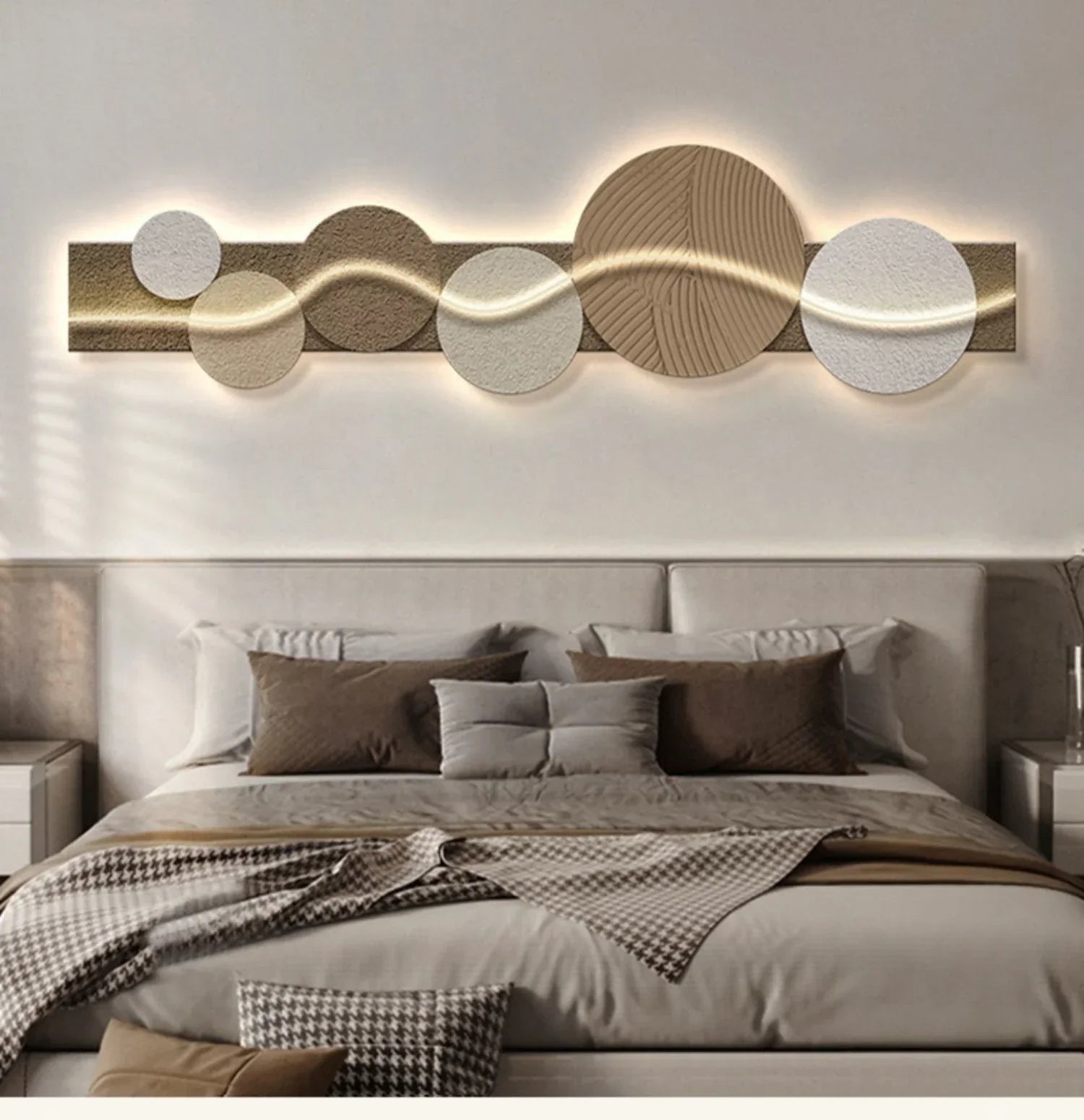 Dlight Decor Artistic Wood Crystal Wall Glow Light