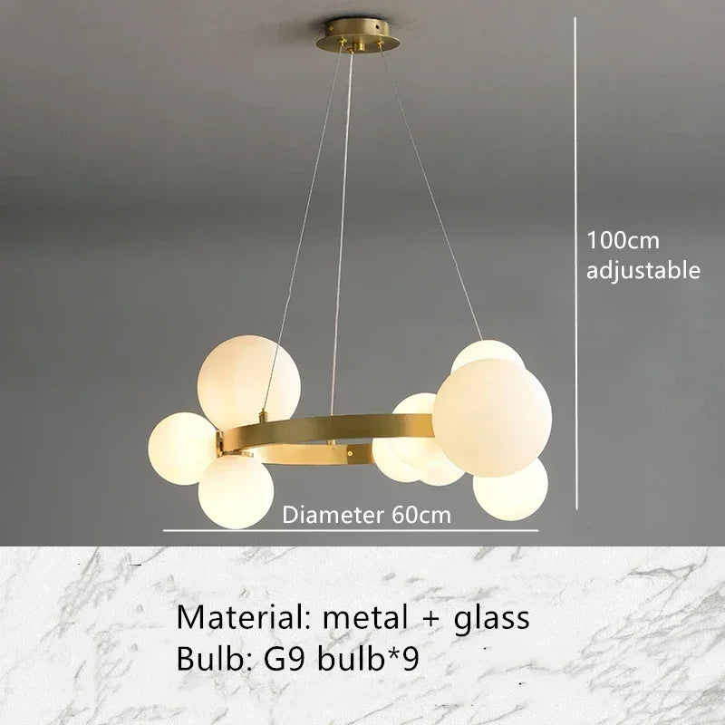 DecorBites™ Chandeliers Adjustable Hanging Indoor Light