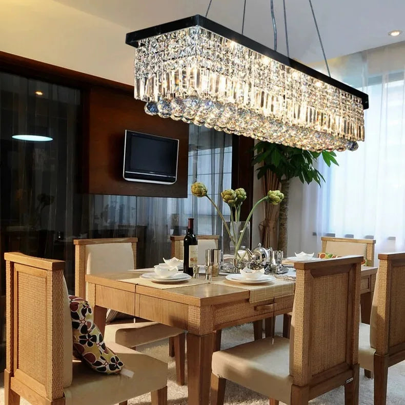 DecorBites™ LED Crystal Chandelier Modern Dining