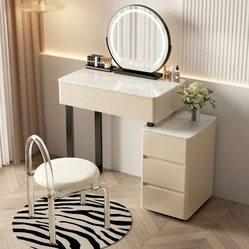 Modern Bedroom Vanity Table Nordic Organizers Storage Girls Vanity Table European Style Tocador Maquillaje Home Furniture