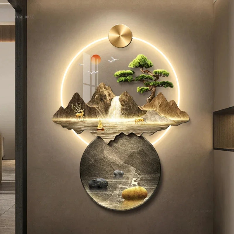 Dlight Decor 3D Wall Painting Light for Hallway Art