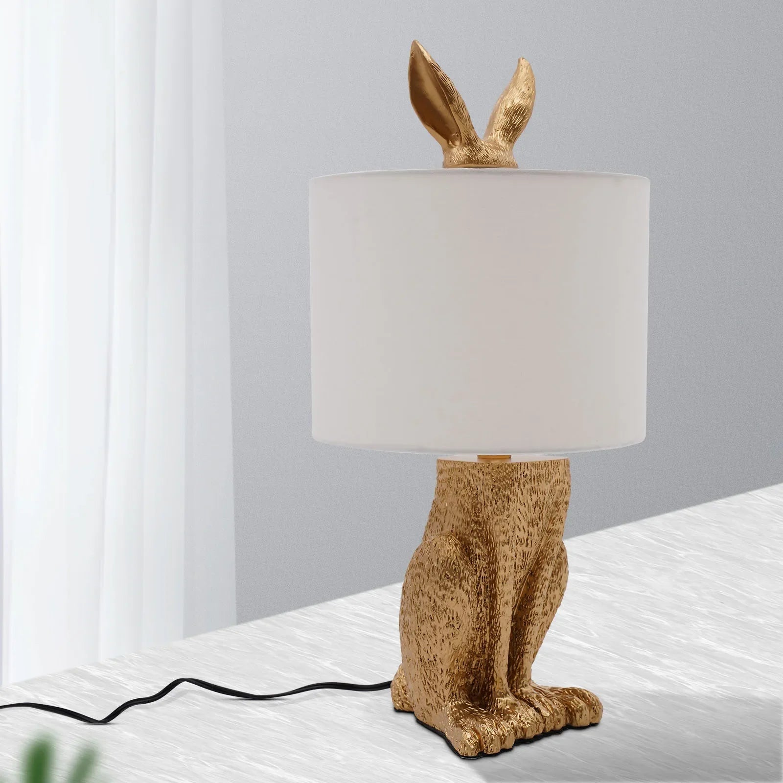 Nordic Modern Resin Rabbit Table Lamps Retro Industrial Desk Lights for Living Room Bedroom Bedside Study Decorative Lights-1