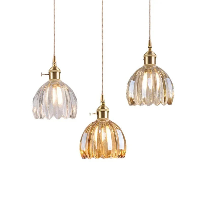 Glass Chandelier Vintage Pendant