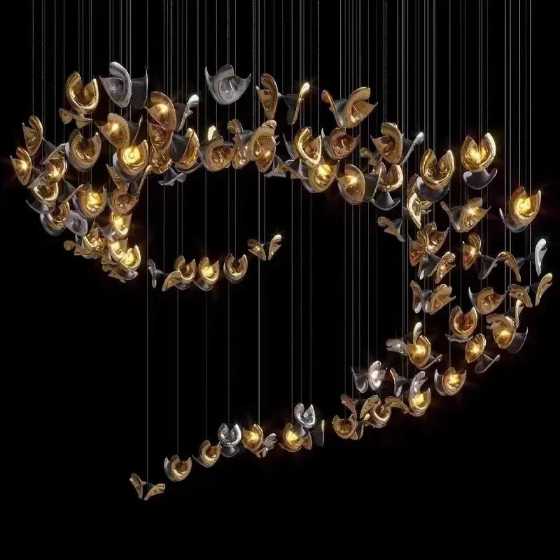 DecorBites™ Crystal Chandelier Dimmable Glass Pendant Light