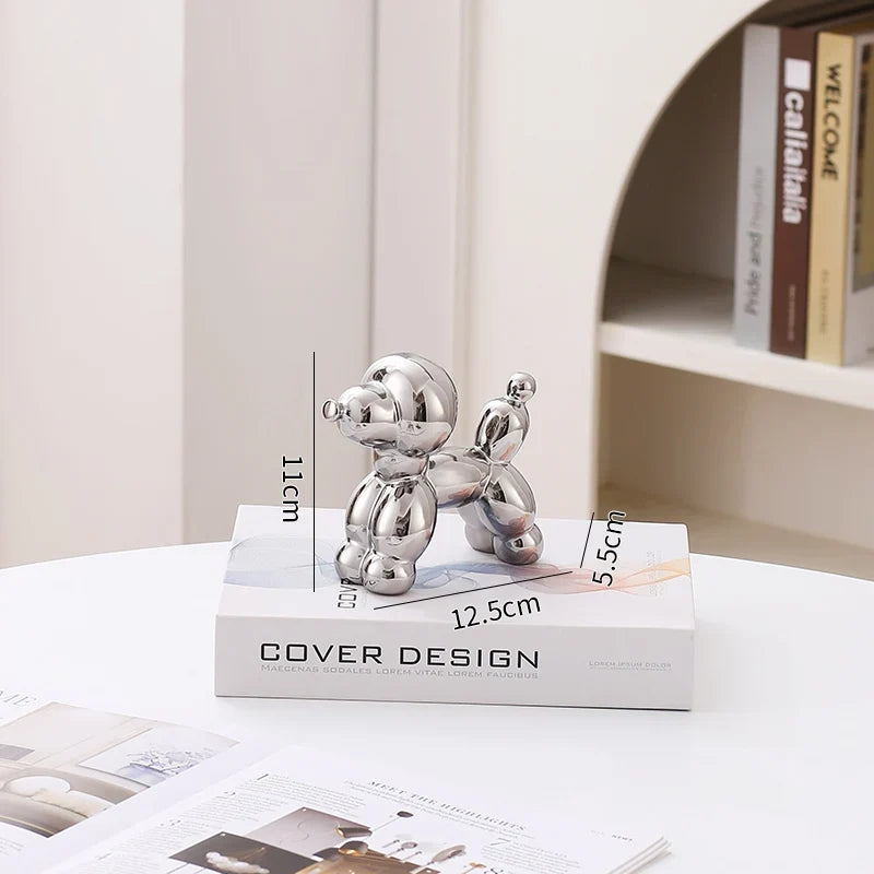 Ceramic Guest Dog Figurine Home Decor room Decoration Accessories Office Nordic Animal Decorative Sculptures  Figurines