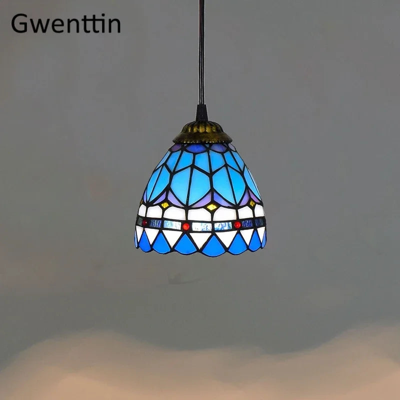 Stained Glass Pendant Lamp Fixture