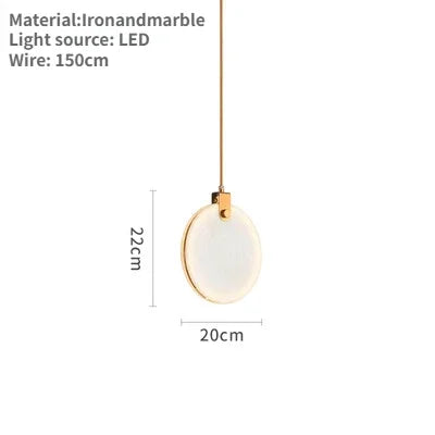 DecorBites™ Marble Pendant Lights Modern Hanging