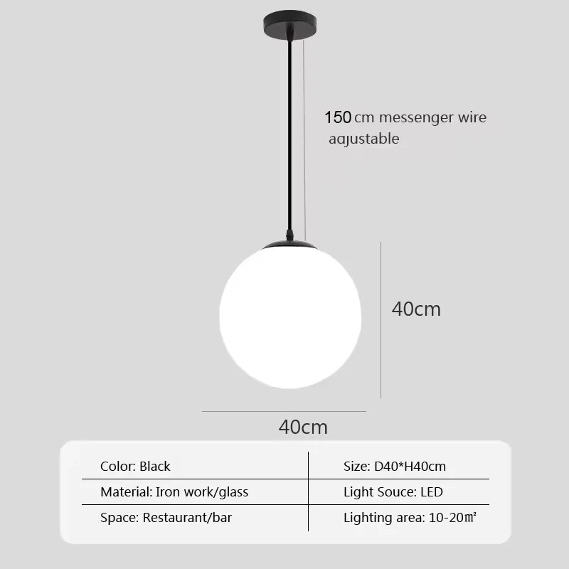 DecorBites™ Glass LED Pendant Lights Indoor