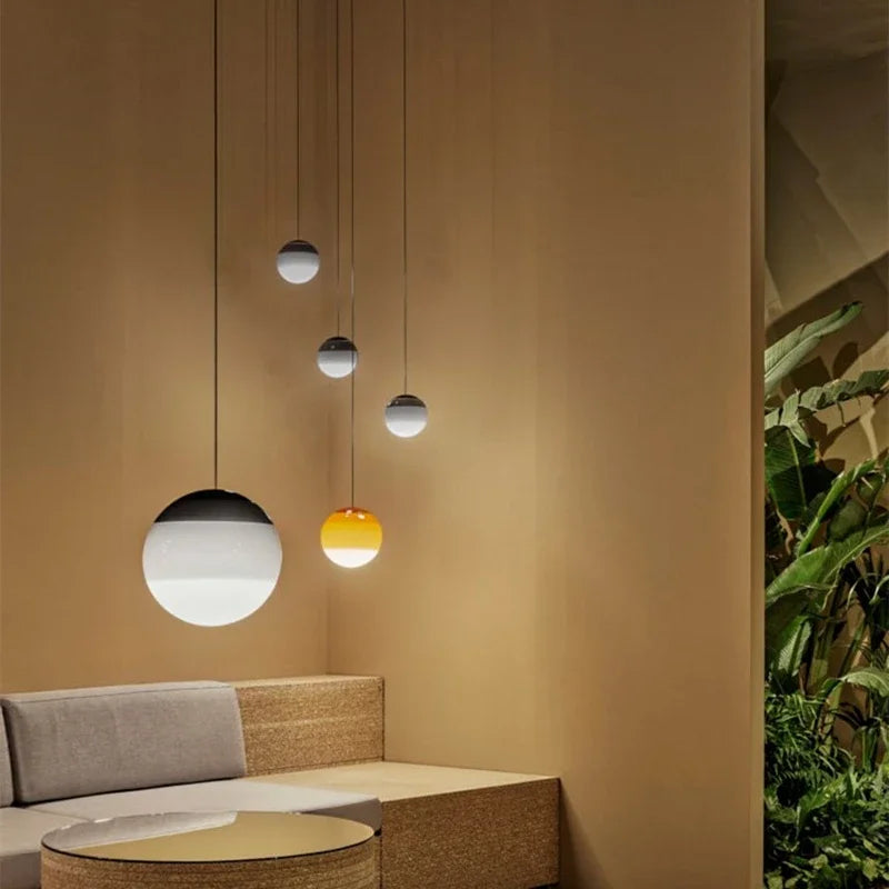 DecorBites™ Glass Dome Pendant Lamps Minimalist Decor
