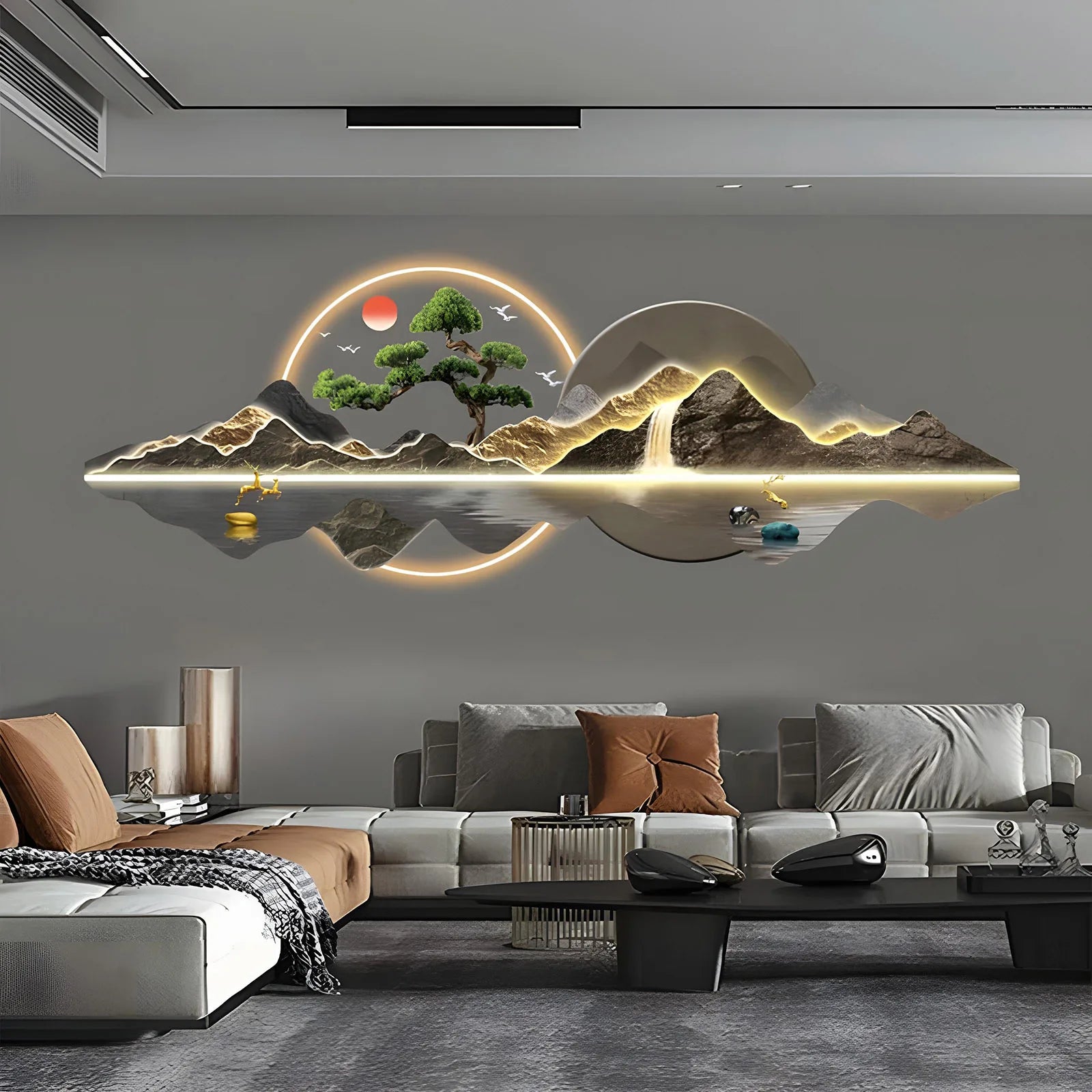 Dlight Decor Acrylic Carved LED Wall Art Light
