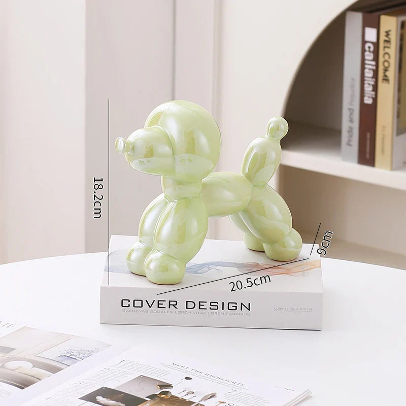 Ceramic Guest Dog Figurine Home Decor room Decoration Accessories Office Nordic Animal Decorative Sculptures  Figurines