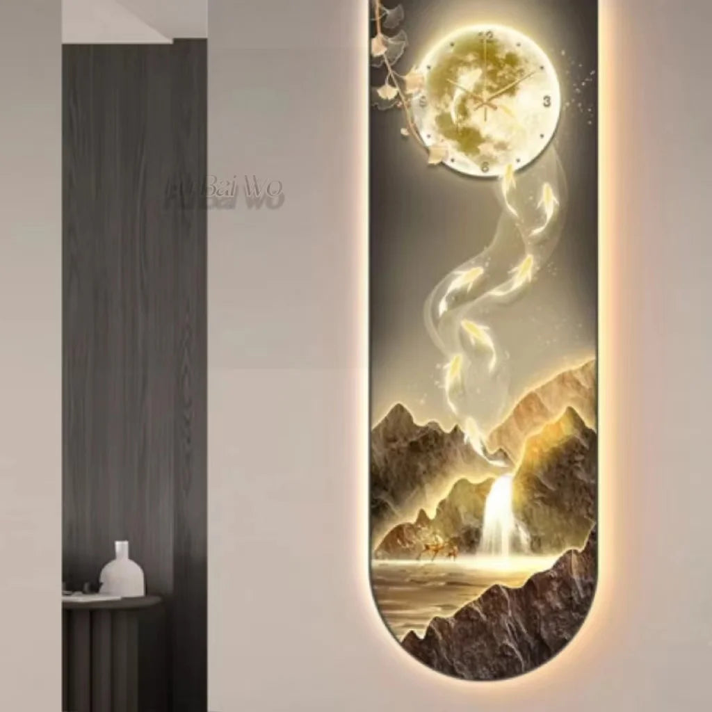 Dlight Decor Luminous Wall Clock with Elegant Glow