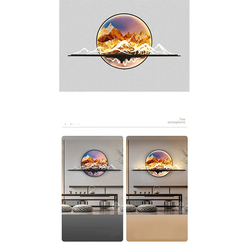 Dlight Decor Artistic Landscape Wall Glow Lamp