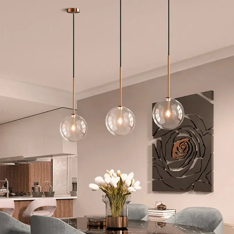 DecorBites™ Chandeliers Clear Glass Pendant Lights