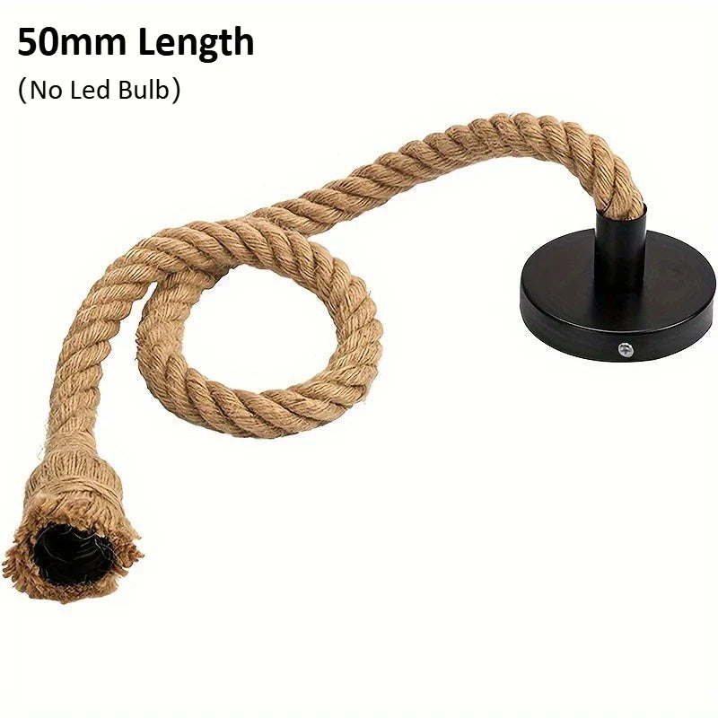 DecorBites™ Hemp Rope Pendant Light Ceiling Lamp