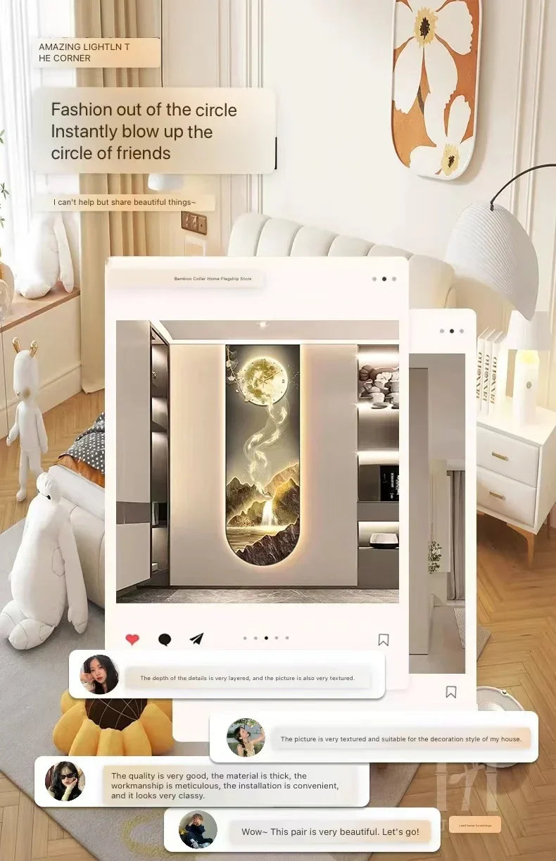 Dlight Decor Luminous Wall Clock with Elegant Glow