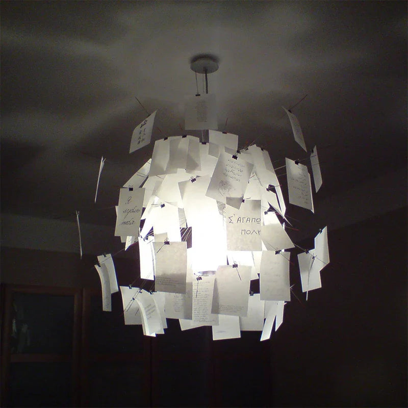 DecorBites™ Paper Chandelier LED Lamp Replica