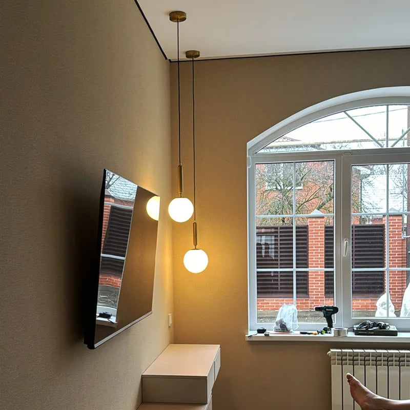 DecorBites™ Glass Pendant Lights Hanging Fixtures