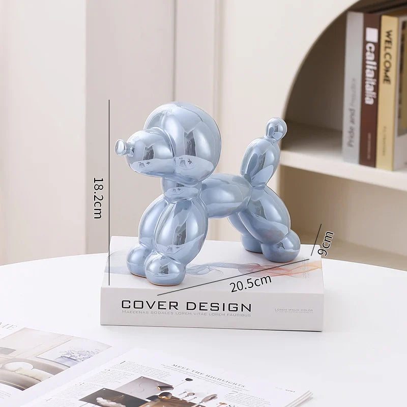 Ceramic Guest Dog Figurine Home Decor room Decoration Accessories Office Nordic Animal Decorative Sculptures  Figurines