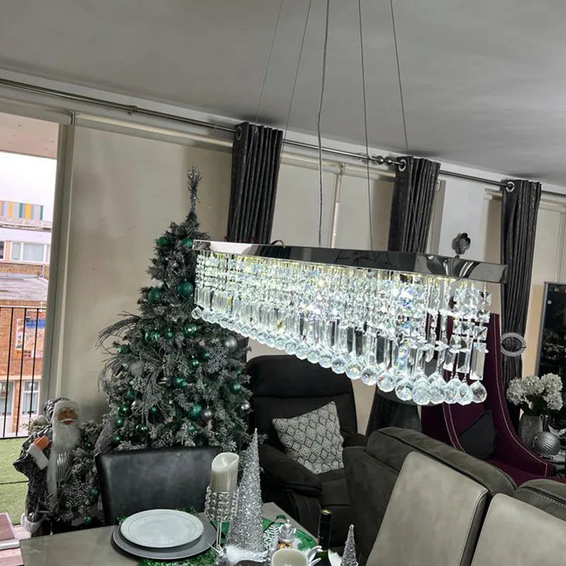 DecorBites™ LED Crystal Chandelier Modern Dining