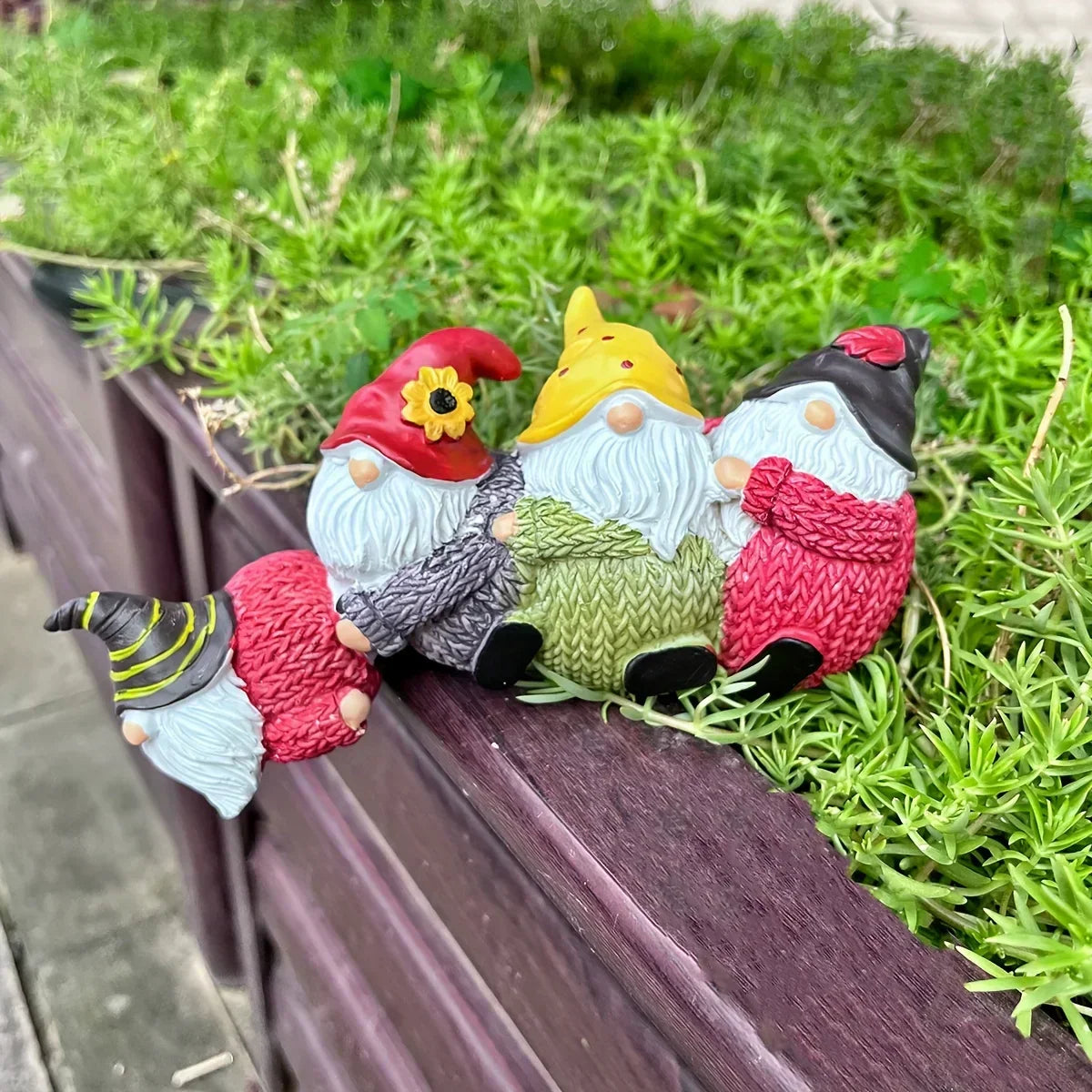 Cute Gnome Old Man Ornament-3