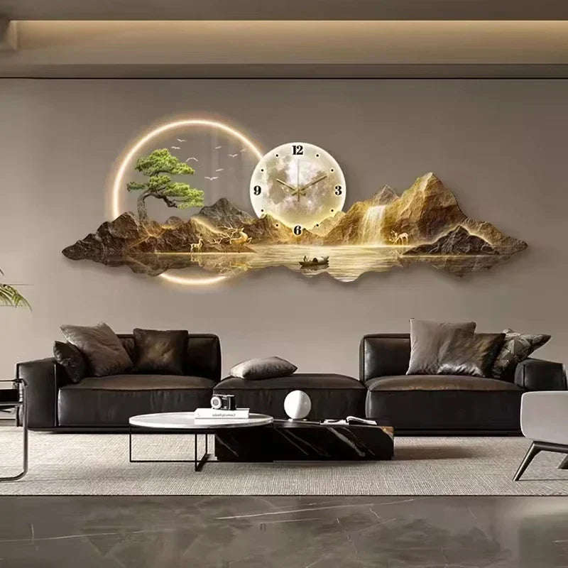 Dlight Decor Nordic Silent LED Wall Clock Light